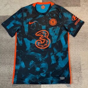 Nike Chelsea FC Pulisic 10 3rd Jersey Mens Medium Blue 2021/2022 DB5894-468